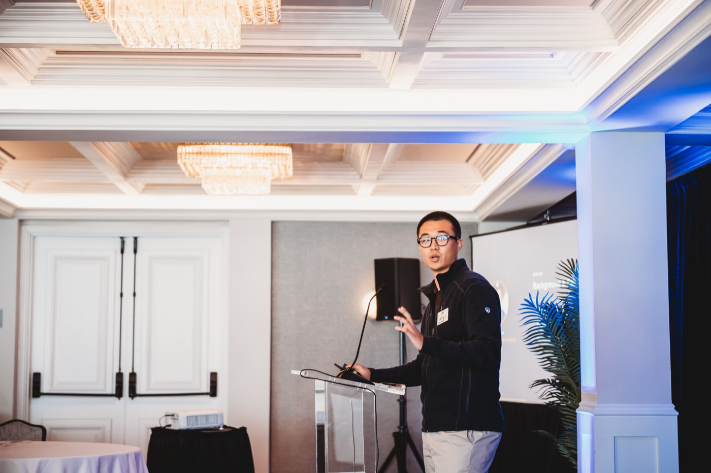 A FIRE Summit 2026 speaker addressing attendees at La Valencia