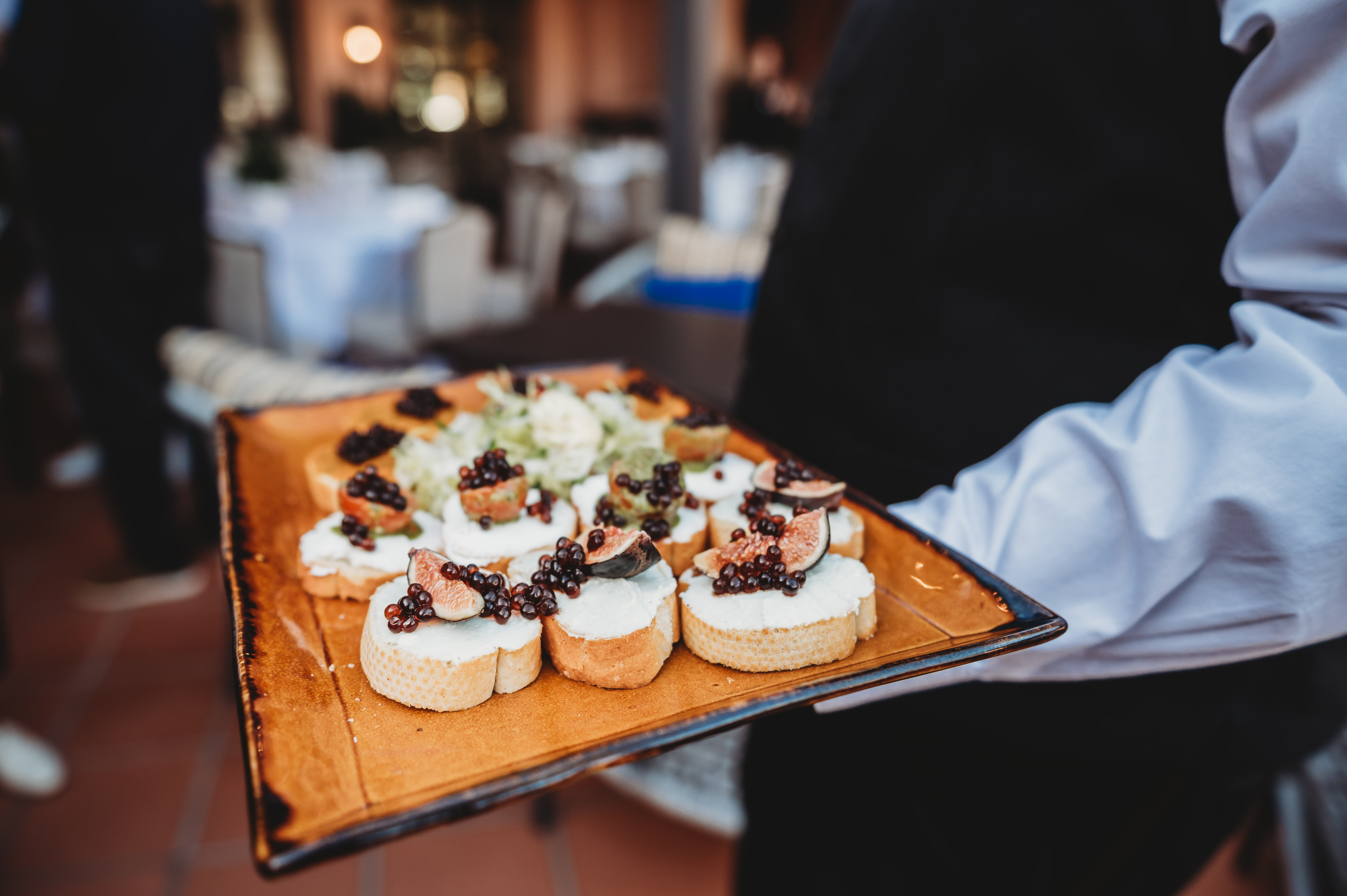 Appetizers served during a FIRE Summit 2026 reception