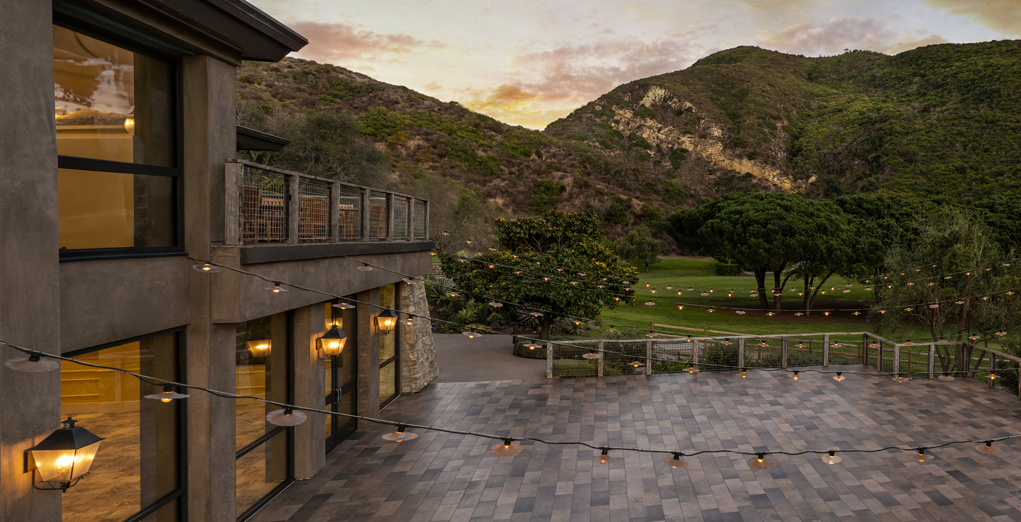 Sage patio overlooking the canyon at The Ranch at Laguna Beach